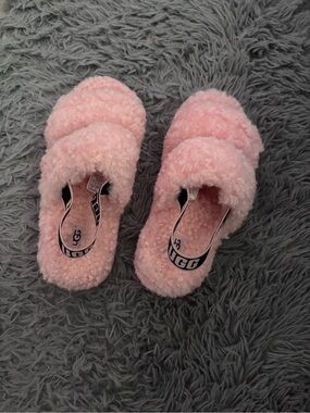 UGG Pink oh fluffita sandal slipper slides